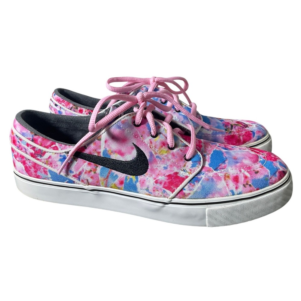 Nike SB Stefan Janoski Floral Cherry Blossom Pink Blue Canvas Mens 9